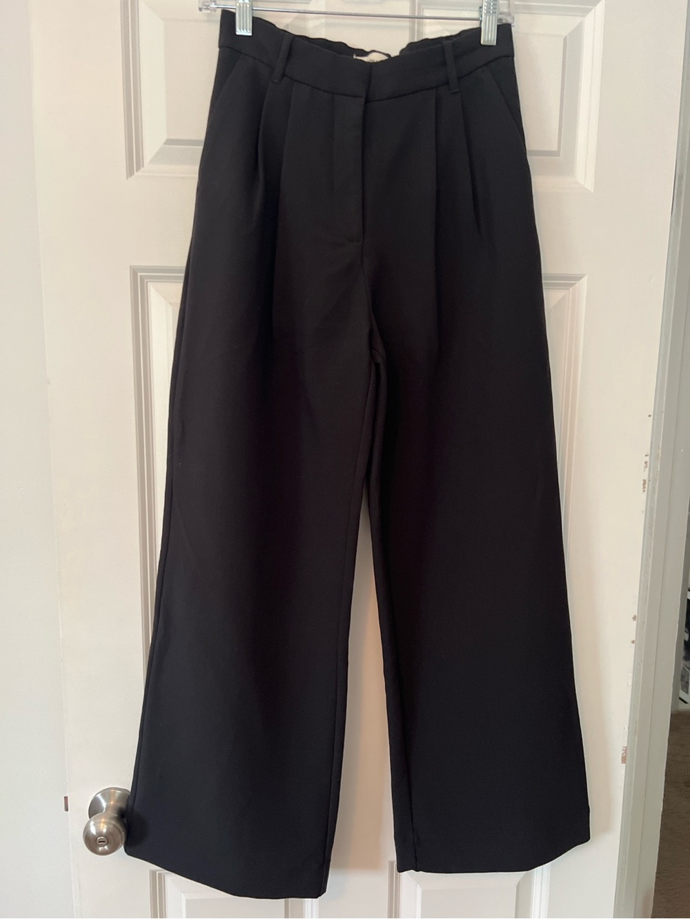 Abercrombie & Fitch Black Wide Leg Pants (SHORT LENGTH)
